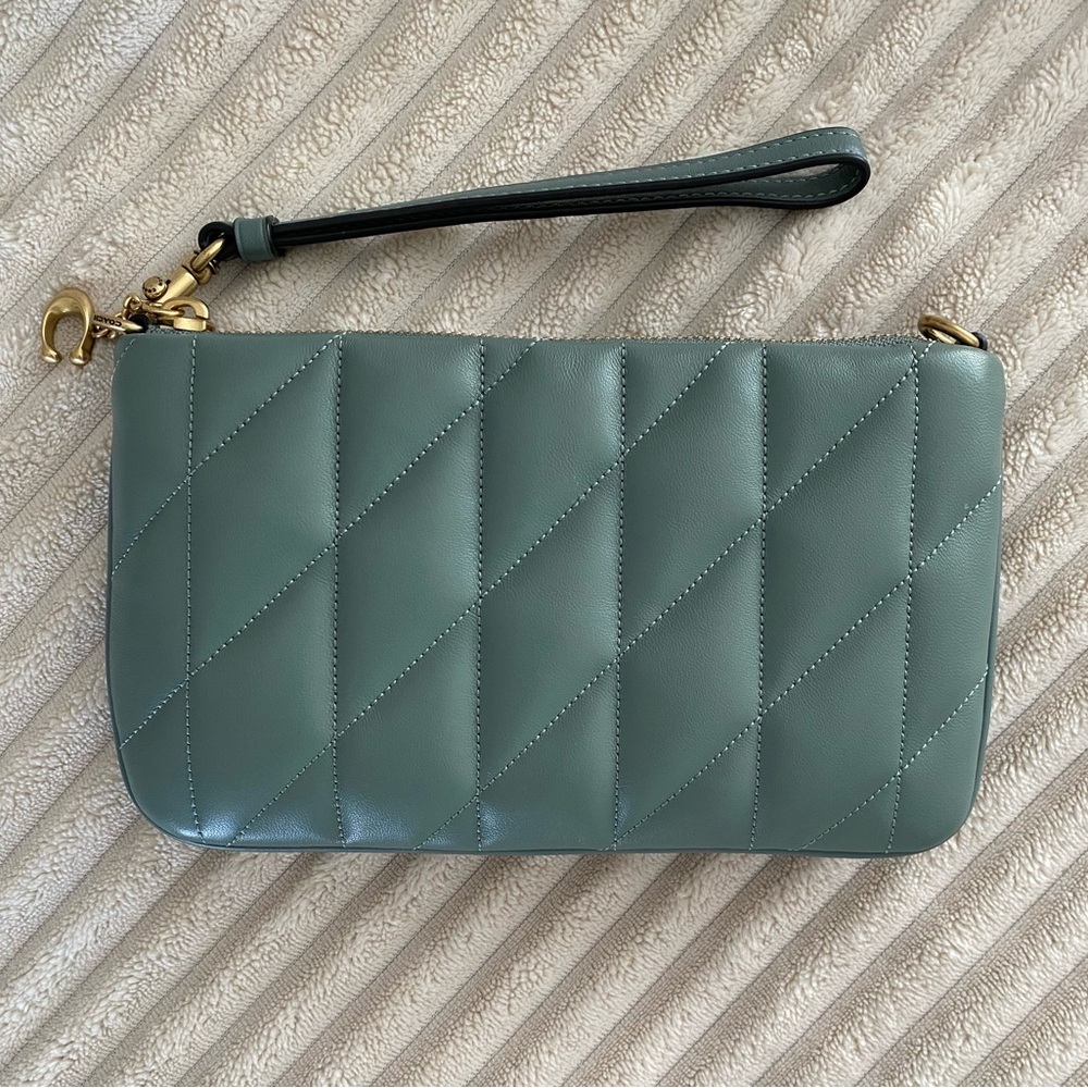 COACH POUCH WITH QUILTING